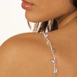 Stonefans Rhinestone Mesh Pendant Shoulder Strap Women Jewelry