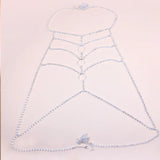 StoneFans Bling Rhinestone Body Chain Bra Harness Lingerie Jewellery