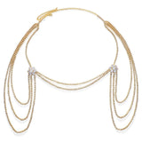 Stonefans Folwer Shoulder Chain Wedding Necklace Jewelry