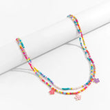 Double Layer Rice Bead Woven Belt Body Chain for Women