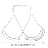 Sexy Rhinestone Bust Chain Bra Harness Body Chain Necklace