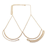 Sexy Rhinestone Bust Chain Bra Harness Body Chain Necklace
