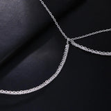 Sexy Rhinestone Bust Chain Bra Harness Body Chain Necklace