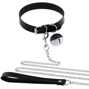 Sexy Harajuku PU Leather Ball Pendant Choker Necklace