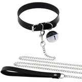 Sexy Harajuku PU Leather Ball Pendant Choker Necklace