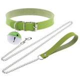 Sexy Harajuku PU Leather Ball Pendant Choker Necklace