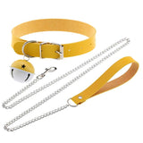 Sexy Harajuku PU Leather Ball Pendant Choker Necklace