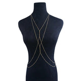 Sexy Cross Beads Bikini Body Chain for Women