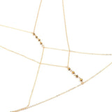 Sexy Cross Beads Bikini Body Chain for Women