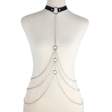 Sexy Body Chain Harness Women Metal Punk Style Nightclub