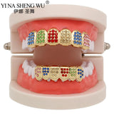 Crystal Zircon Teeth Grillz Hip Hop Dental Grills