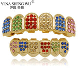 Crystal Zircon Teeth Grillz Hip Hop Dental Grills