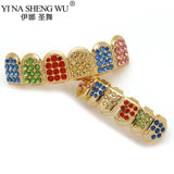 Crystal Zircon Teeth Grillz Hip Hop Dental Grills