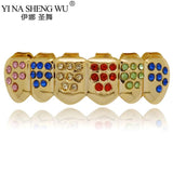 Crystal Zircon Teeth Grillz Hip Hop Dental Grills