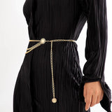Alloy Multi-Layer Body Chain Queen Head Street Snap Party Waist Chain