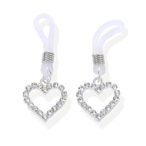 2pcs Heart Nipple Chain Clip Crystal Body Jewelry