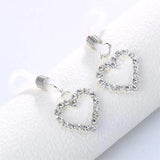 2pcs Heart Nipple Chain Clip Crystal Body Jewelry