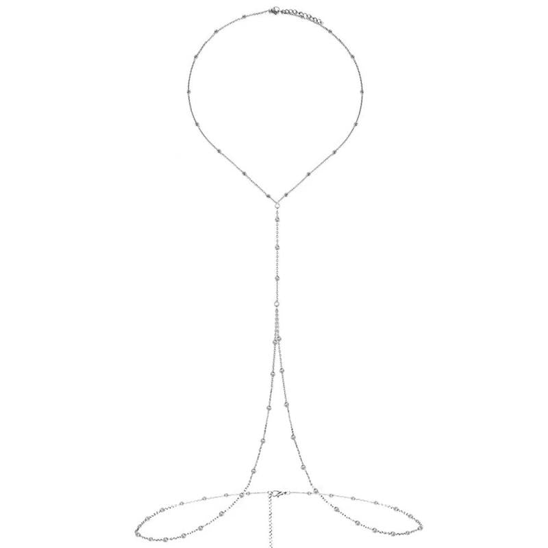 Stainless Steel Beads Chain Waist Body Chain For Women