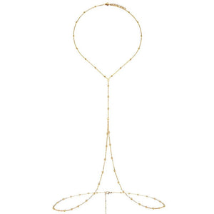 Stainless Steel Beads Chain Waist Body Chain For Women