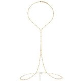 Stainless Steel Beads Chain Waist Body Chain For Women