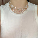 Custom Rhinestone Letter Waist Chain Belt for Women