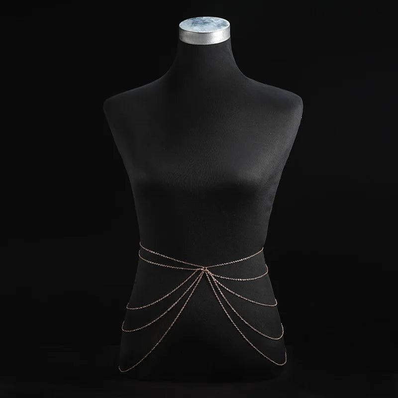 Women's Multilayer Metal Waist Chain Belt