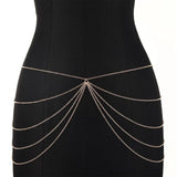 Women's Multilayer Metal Waist Chain Belt
