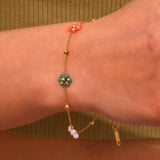 Y2K Colorful Flower Charm Jewelry Set