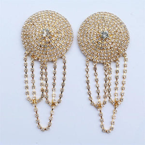 Rhinestone Bra Chain Nipple Cover Jewelry