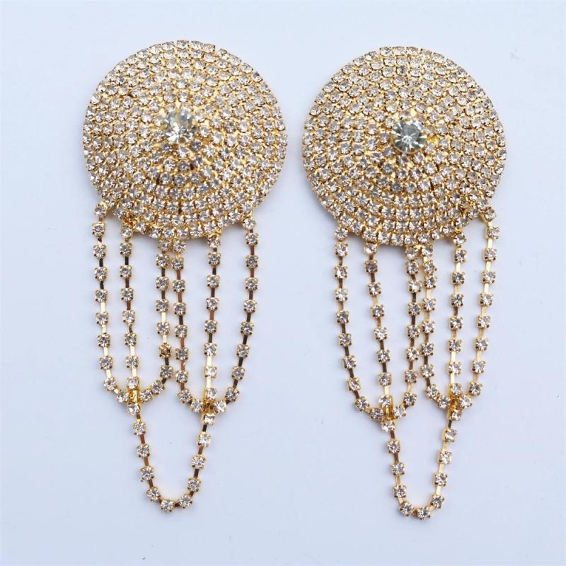 Rhinestone Bra Chain Nipple Cover Jewelry