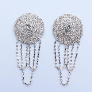 Rhinestone Bra Chain Nipple Cover Jewelry
