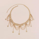 Vintage Boho Waist Chain Belts Women Metal Coin Body Chain Jewelry