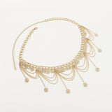 Vintage Boho Waist Chain Belts Women Metal Coin Body Chain Jewelry