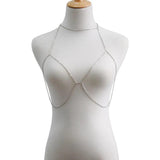 Body Chain Jewelry Body Harness Chain Bra Top Chest Waist Belt Witch Gothic Punk