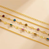 Colorful Heart Waist Chain for Women Girl