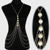 Body Chain Women Metal Belly Jewelry Bikini Waist Harness Beach Summer Accessori