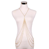 Body Chain Women Metal Belly Jewelry Bikini Waist Harness Beach Summer Accessori