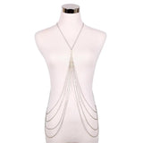 Body Chain Women Metal Belly Jewelry Bikini Waist Harness Beach Summer Accessori