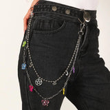 Colorful Bear Belly Chain Hipster Art Jewelry