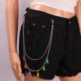 Colorful Bear Belly Chain Hipster Art Jewelry