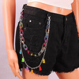 Colorful Bear Belly Chain Hipster Art Jewelry