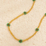 Small Flowers Belly Chains for Women Bohemia Waist Beads