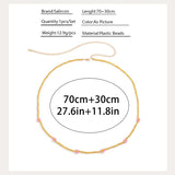 Small Flowers Belly Chains for Women Bohemia Waist Beads