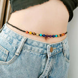 Natural Stone Chakra Waist Beads for Women Sexy Belly Chain Necklace