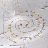 Vintage Double Waist Chain Ladies Crystal Stone Butterfly Body Chain
