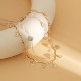 Vintage Double Waist Chain Ladies Crystal Stone Butterfly Body Chain