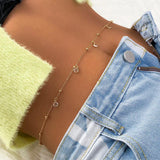Sexy Crystal Glass Belly Belt Waist Chain Women Summer Beach Bikinis Accessories