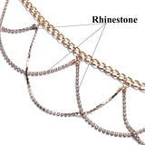 Rhinestone Belly Chain Belt Body Chain for Women