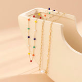 Boho Crystal Beads Belly Chain Bikini Beach Waist Chain
