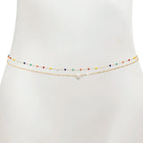 Boho Crystal Beads Belly Chain Bikini Beach Waist Chain